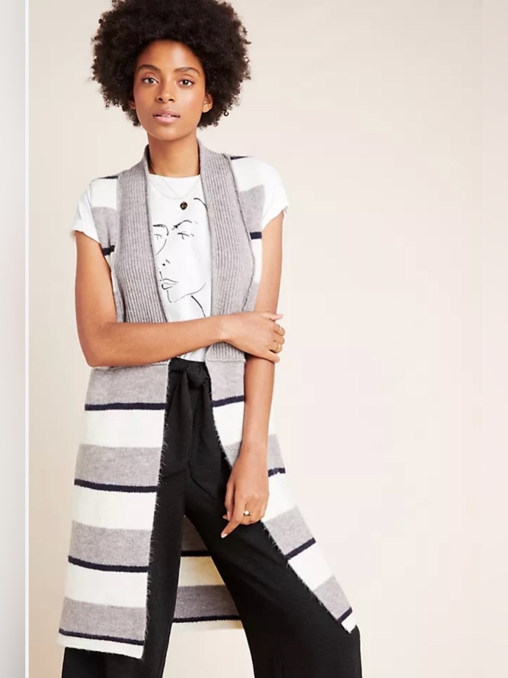Anthropologie Pencey Longline Knit Cardigan size S